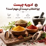جموعه ادویه‌های قلم و دان برای آشپزی حرفه‌ای
