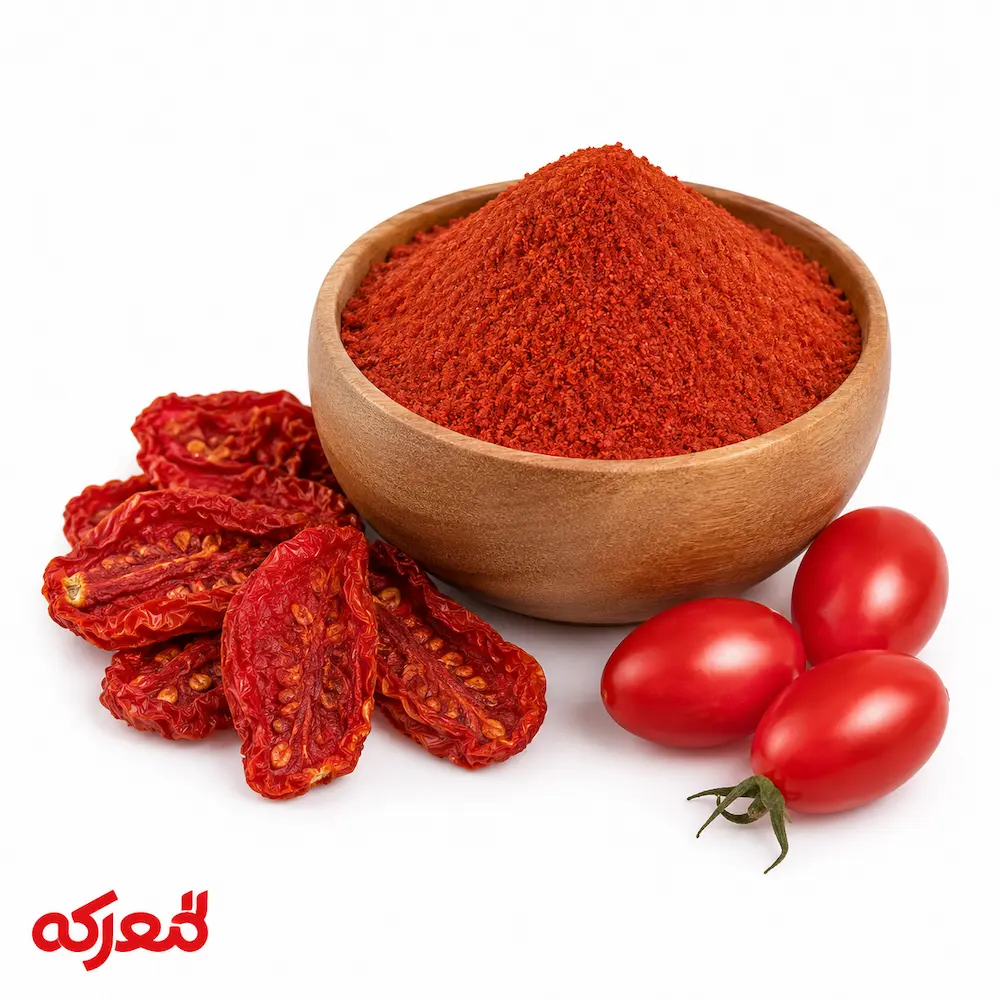 پودر گوجه پودر گوجه فرنگی خشک با رنگ طبیعی مناسب آشپزی و چاشنیسازی