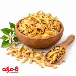 غنچه‌های خشک بهارنارنج معطر و تازه، دمنوش گیاهی آرام‌بخش.
