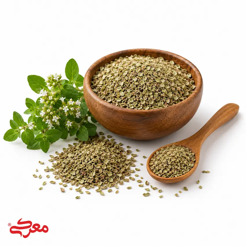 مرزنجوش گیاه خشک مرزنجوش، ادویه دارویی معطر برای دمنوش و آشپزی.
