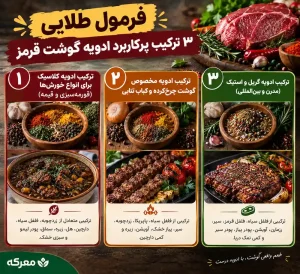 3 combination spices for red meat